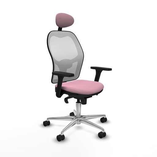 Office Chair with Headrest Piqueras y Crespo 3D086N1 Pink