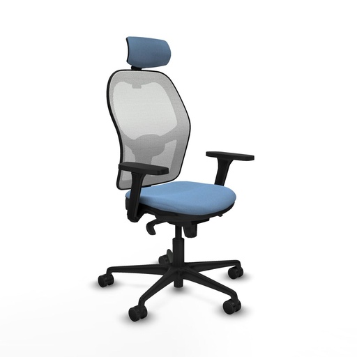 Office Chair with Headrest Piqueras y Crespo 3D036N2 Sky blue