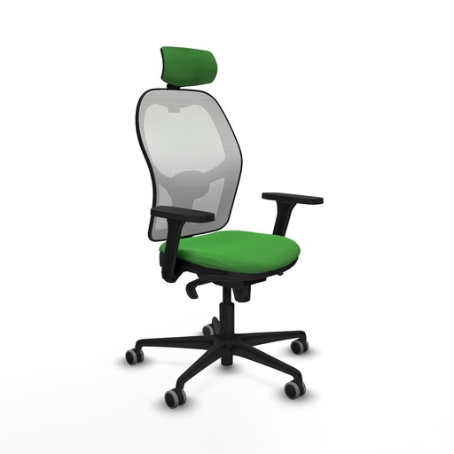 Silla de Oficina con Cabecero Piqueras y Crespo 3D036G2 Verde