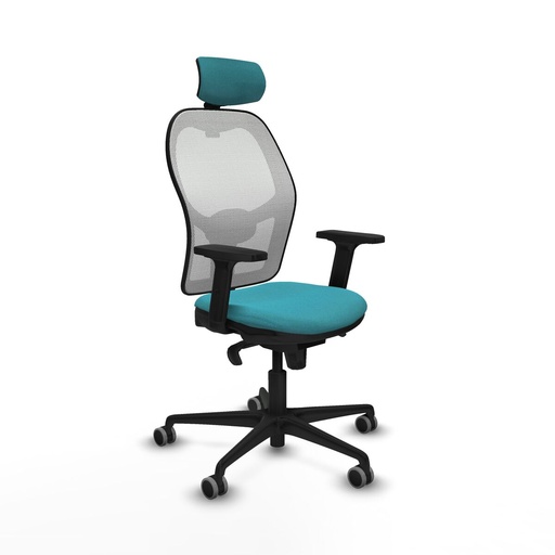 Office Chair with Headrest Piqueras y Crespo 2D036G2 Turquoise