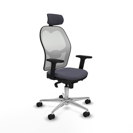 Office Chair with Headrest Piqueras y Crespo 2D086N2 Dark grey