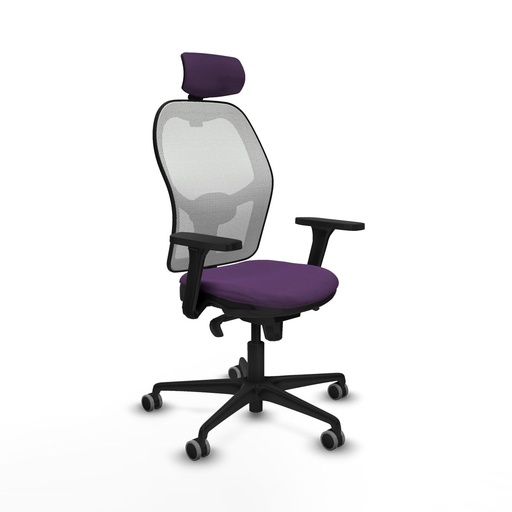 Silla de Oficina con Cabecero Piqueras y Crespo 3D036G2 Morado