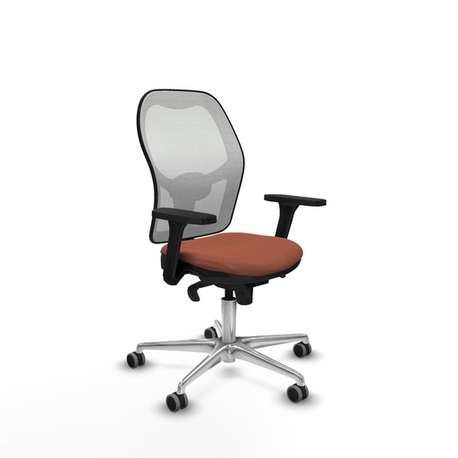 Silla de Oficina Piqueras y Crespo 3D086G0 Blanco Marrón