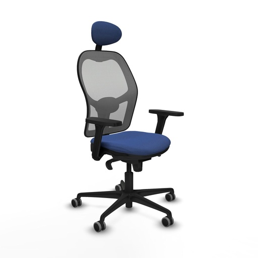 Silla de Oficina con Cabecero Piqueras y Crespo 3D036G1 Azul marino