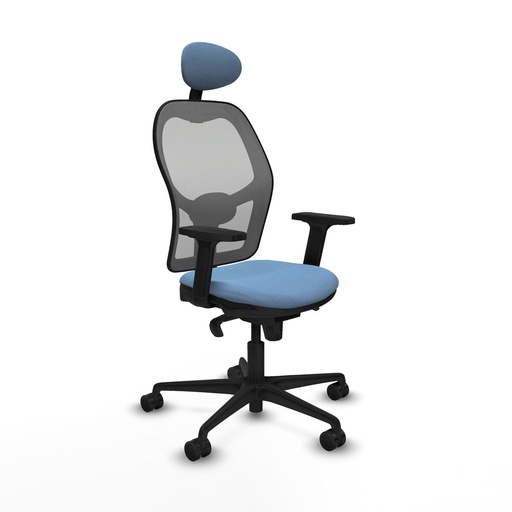 Silla de Oficina con Cabecero Piqueras y Crespo 2D036N1 Azul cielo