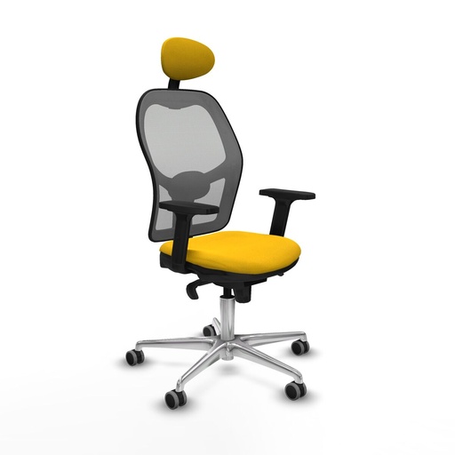 Silla de Oficina con Cabecero Piqueras y Crespo 2D086G1 Amarillo