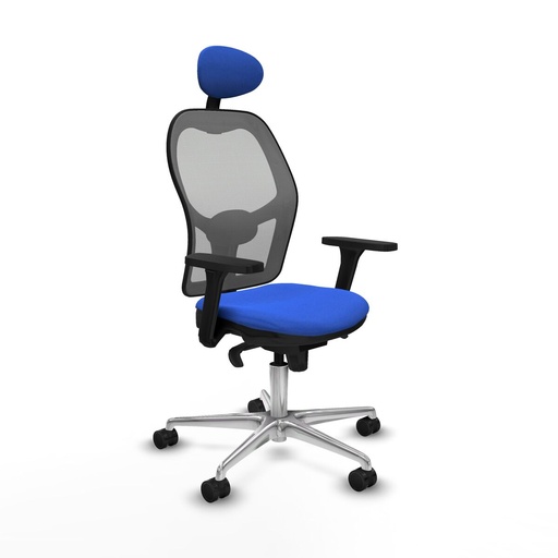 Office Chair with Headrest Piqueras y Crespo 3D086N1 Blue