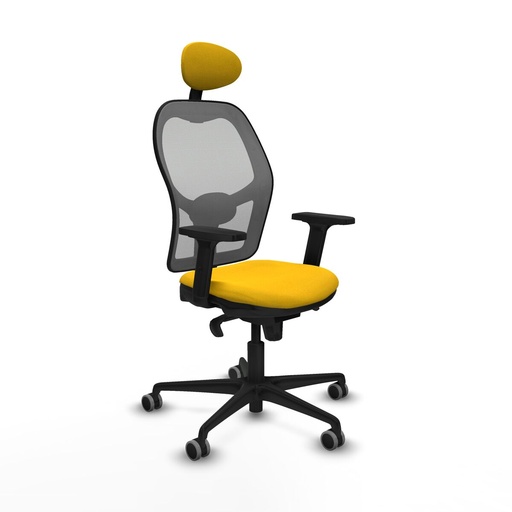 Silla de Oficina con Cabecero Piqueras y Crespo 2D036G1 Amarillo