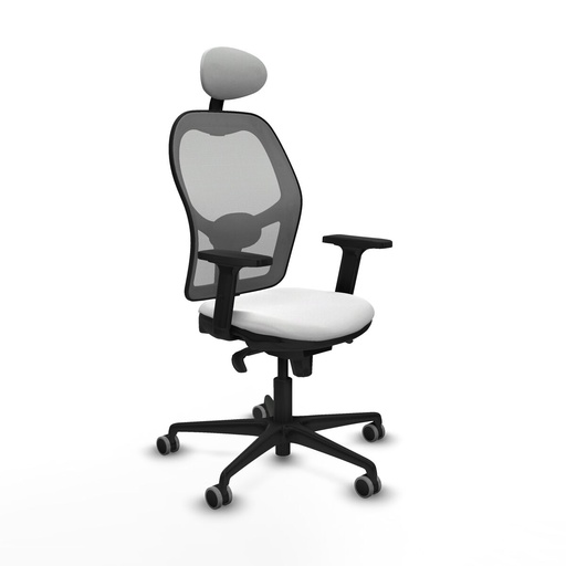 Silla de Oficina con Cabecero Piqueras y Crespo 2D036G1 Blanco