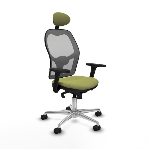 Silla de Oficina con Cabecero Piqueras y Crespo 3D086N1 Verde