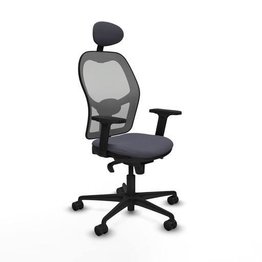 Silla de Oficina con Cabecero Piqueras y Crespo 2D036N1 Gris oscuro