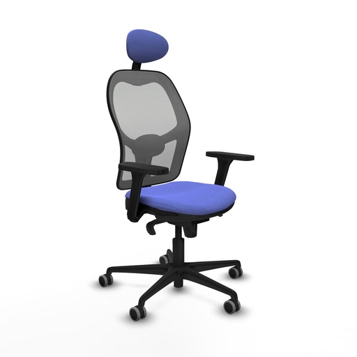Silla de Oficina con Cabecero Piqueras y Crespo 3D036G1 Azul claro