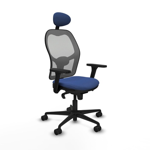 Office Chair with Headrest Piqueras y Crespo 3D036N1 Navy Blue