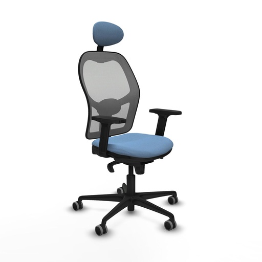 Silla de Oficina con Cabecero Piqueras y Crespo 2D036G1 Azul cielo
