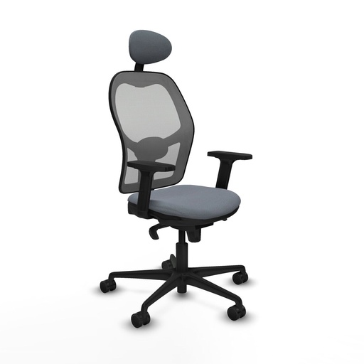 Silla de Oficina con Cabecero Piqueras y Crespo 2D036N1 Gris