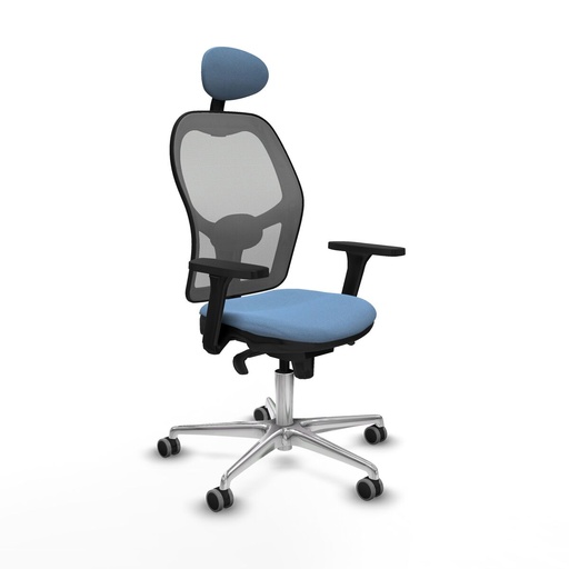Silla de Oficina con Cabecero Piqueras y Crespo 3D086G1 Azul cielo