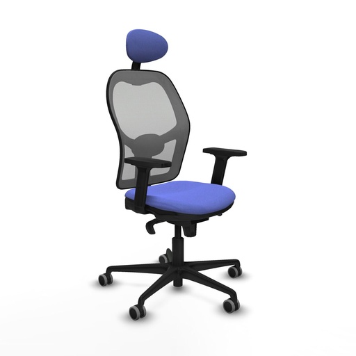 Silla de Oficina con Cabecero Piqueras y Crespo 2D036G1 Azul claro