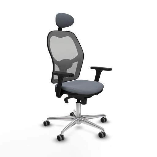 Silla de Oficina con Cabecero Piqueras y Crespo 3D086G1 Gris