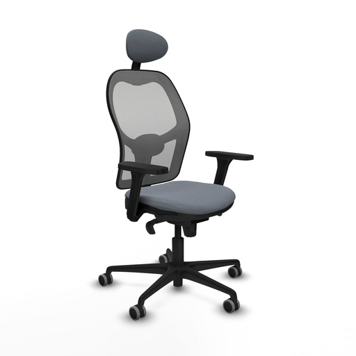 Silla de Oficina con Cabecero Piqueras y Crespo 3D036G1 Gris