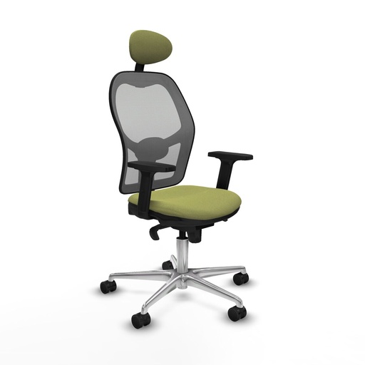 Silla de Oficina con Cabecero Piqueras y Crespo 2D086N1 Verde