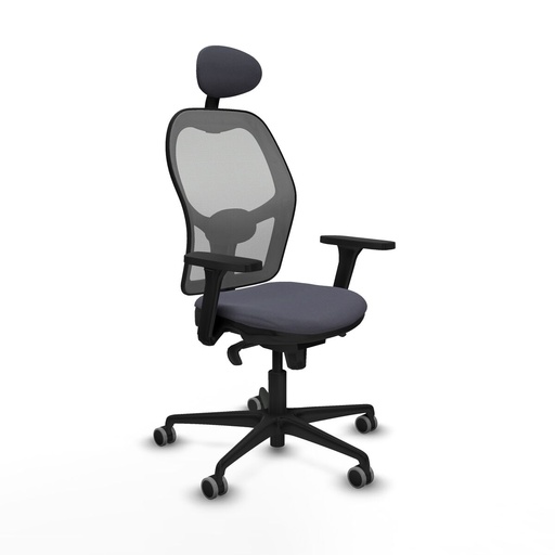 Silla de Oficina con Cabecero Piqueras y Crespo 3D036G1 Gris oscuro