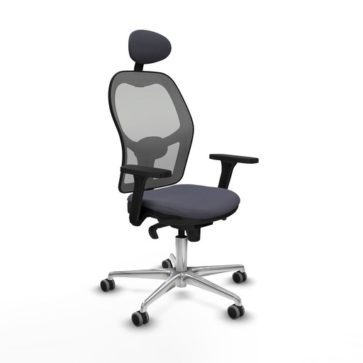 Silla de Oficina con Cabecero Piqueras y Crespo 3D086G1 Gris oscuro