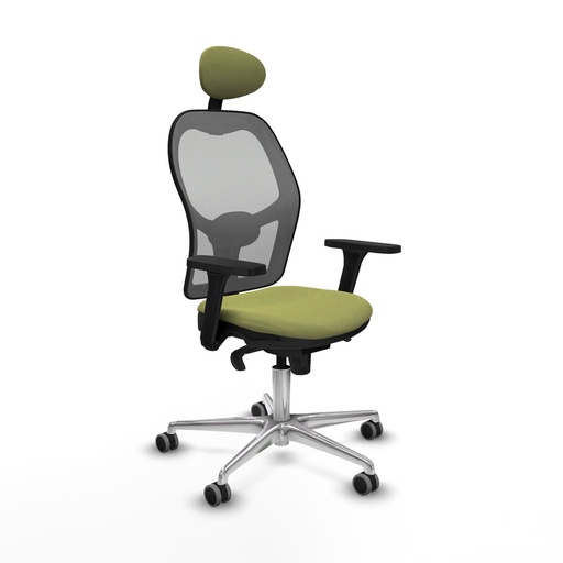Silla de Oficina con Cabecero Piqueras y Crespo 3D086G1 Verde