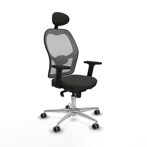 Silla de Oficina con Cabecero Piqueras y Crespo 2D086G1 Negro