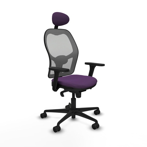 Silla de Oficina con Cabecero Piqueras y Crespo 3D036N1 Morado