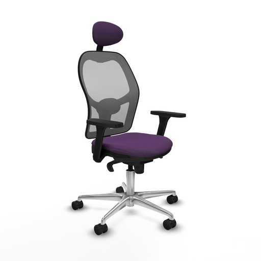 Silla de Oficina con Cabecero Piqueras y Crespo 3D086N1 Morado