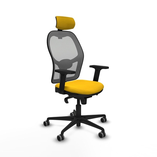 Silla de Oficina con Cabecero Piqueras y Crespo 2D036G2 Amarillo
