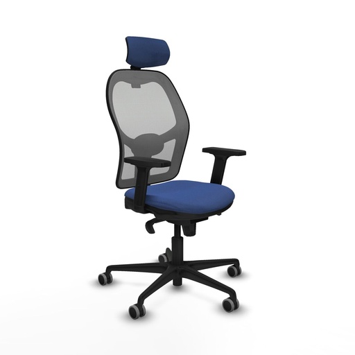 Silla de Oficina con Cabecero Piqueras y Crespo 2D036G2 Azul marino