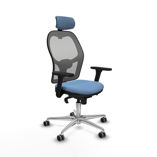 Office Chair with Headrest Piqueras y Crespo 3D086G2 Sky blue