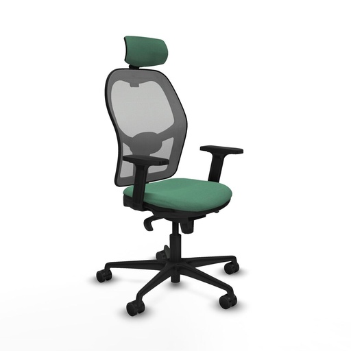 Office Chair with Headrest Piqueras y Crespo 2D036N2 Emerald Green