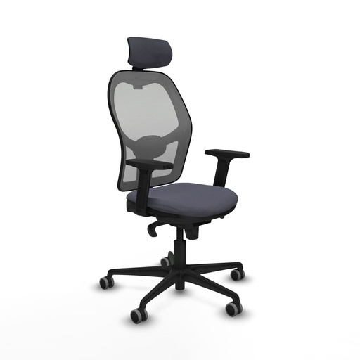 Silla de Oficina con Cabecero Piqueras y Crespo 2D036G2 Gris oscuro