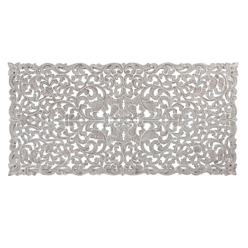Cabecero de Cama DKD Home Decor Blanco Natural Madera Madera MDF 160 x 3,5 x 80 cm