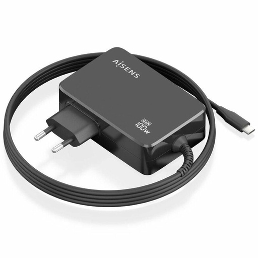 Cargador para Portátil Aisens ASCH-1PD100WL50-BK 100 W