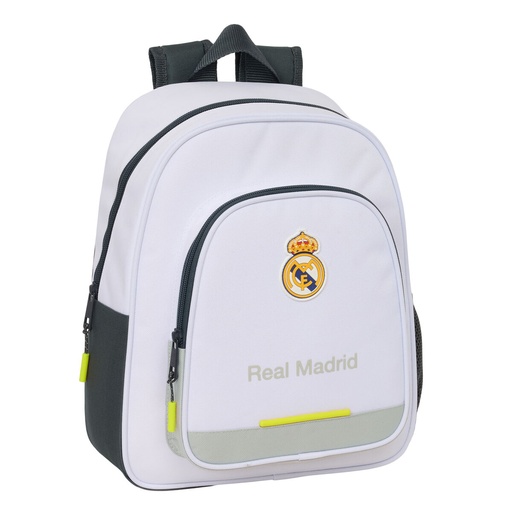 Mochila Escolar Real Madrid C.F. Blanco 28 x 34 x 10 cm