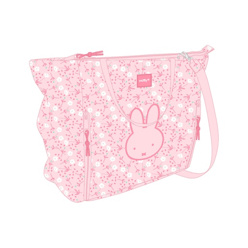 Maletín para Portátil Miffy Flores 40 x 31 x 17 cm