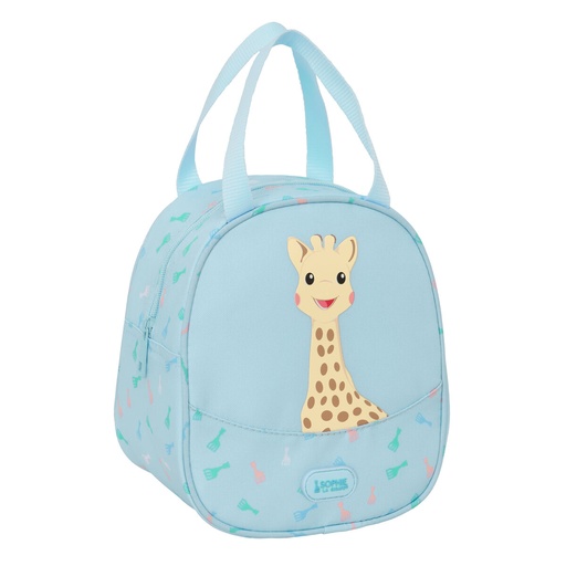 Portameriendas Térmico Sophie la Girafe Azul 19 x 22 x 14 cm
