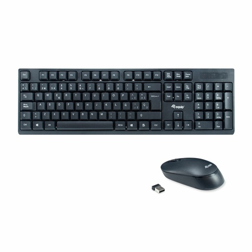 Teclado Equip 245221 Negro Qwerty Español Español