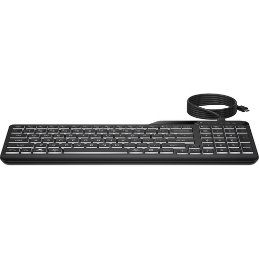 Teclado HP 7N7C0AA#ABE Blanco Negro Qwerty Español