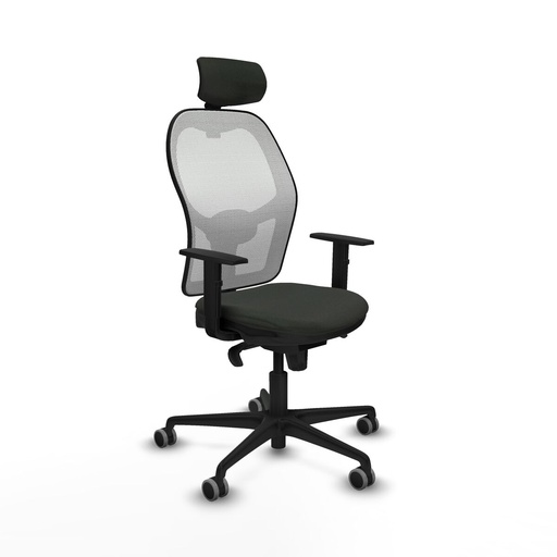 Office Chair with Headrest Jorquera Piqueras y Crespo 1D036G2 Black