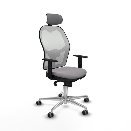 Office Chair with Headrest Jorquera Piqueras y Crespo 1D086G2 Grey