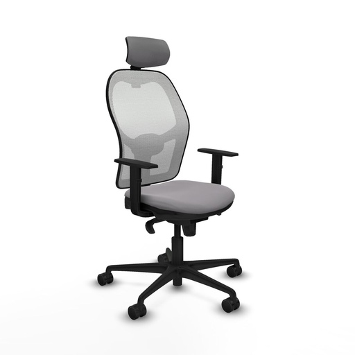 Office Chair with Headrest Jorquera Piqueras y Crespo 1D036N2 Grey