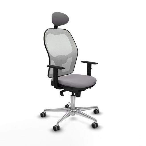 Office Chair with Headrest Jorquera Piqueras y Crespo 1D086G1 Grey