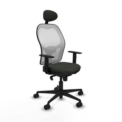 Office Chair with Headrest Jorquera Piqueras y Crespo 1D036N1 Black