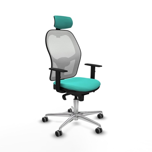 Office Chair with Headrest Jorquera Piqueras y Crespo 1D086G2 Turquoise