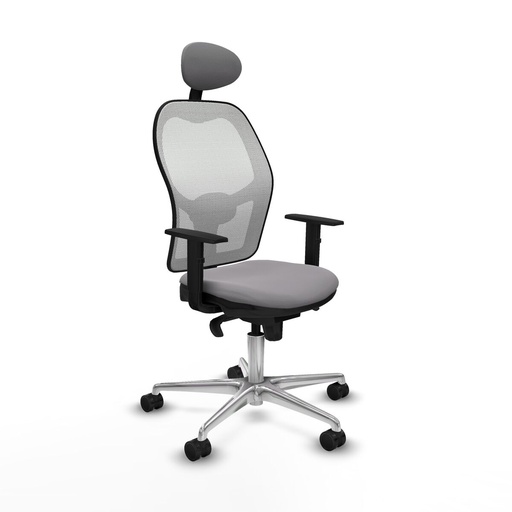 Office Chair with Headrest Jorquera Piqueras y Crespo 1D086N1 Grey