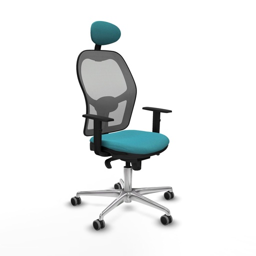 Office Chair with Headrest Jorquera Piqueras y Crespo 1D086G1 Turquoise
